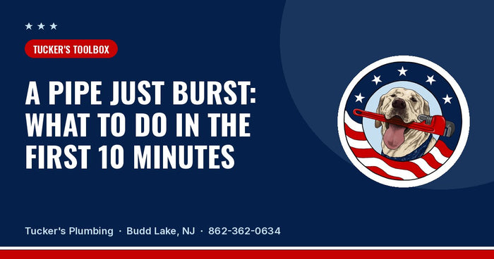 Tucker's Toolbox: A Pipe Just Burst: What to Do in the First 10 Minutes